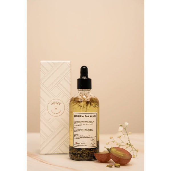 Buy Bath Oil for Sore Muscles- 100 ml | Shop Verified Sustainable Body Oil on Brown Living™