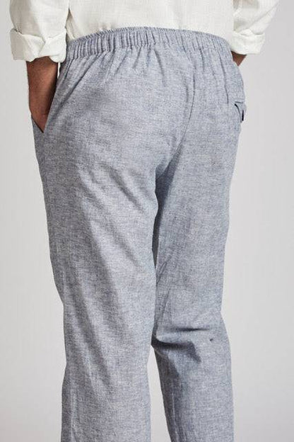 Beacon Casual Pants Blue Melange | Verified Sustainable by Brown Living™