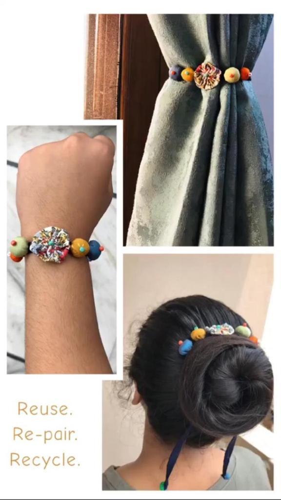 Buy Beads & Shell Rakhis Pack Of 2 | Shop Verified Sustainable Products on Brown Living