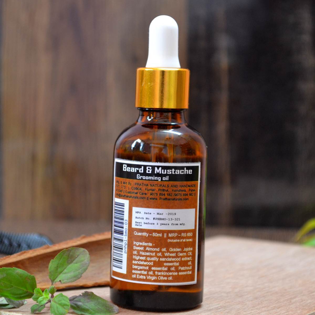 Beard & Mustache Oil | Bergamot & Frankincense accents | Verified Sustainable by Brown Living™