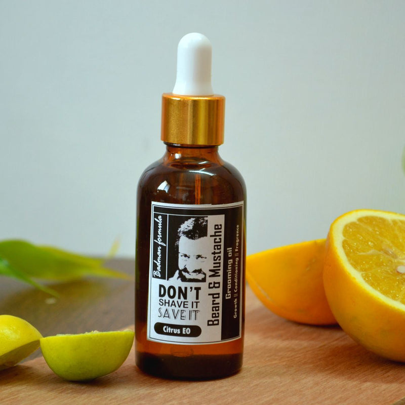 Buy Beard & Mustache Oil | Pure Citrus Botanical | Shop Verified Sustainable Essential Oils on Brown Living™