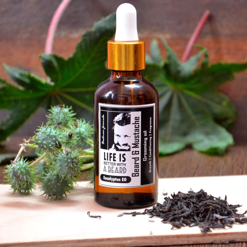 Buy Beard & Mustache Oil | with clary sage and Eucalyptus blend | Shop Verified Sustainable Essential Oils on Brown Living™