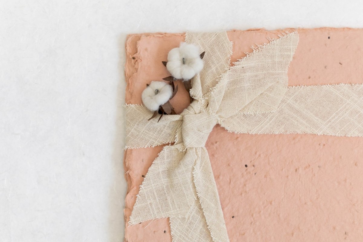 Becoming a Wildflower - Pale Pink - Pack of 8 Plantable A4 Sheets – Stationery on Brown Living™. SKU: SR0013. Img 2.