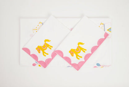 Bed Set - I Am Going To The Circus - Pink | Verified Sustainable by Brown Living™