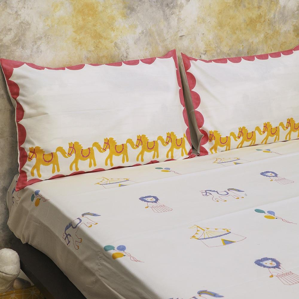 Bed Set - I Am Going To The Circus - Pink | Verified Sustainable by Brown Living™