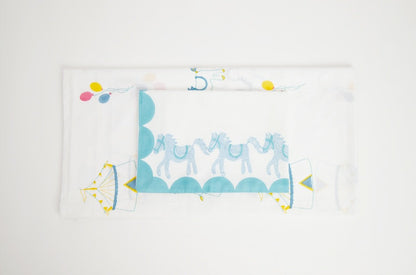 Bed Set - I Am Going To The Circus - Teal | Verified Sustainable by Brown Living™