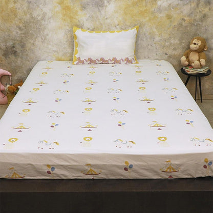 Bed Set - I Am Going To The Circus - Yellow | Verified Sustainable by Brown Living™