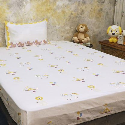 Bed Set - I Am Going To The Circus - Yellow | Verified Sustainable by Brown Living™