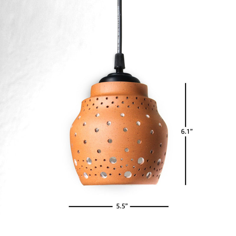 Buy Bee Handmade Terracotta Ceiling Light | Home Decor | Shop Verified Sustainable Lamps & Lighting on Brown Living™
