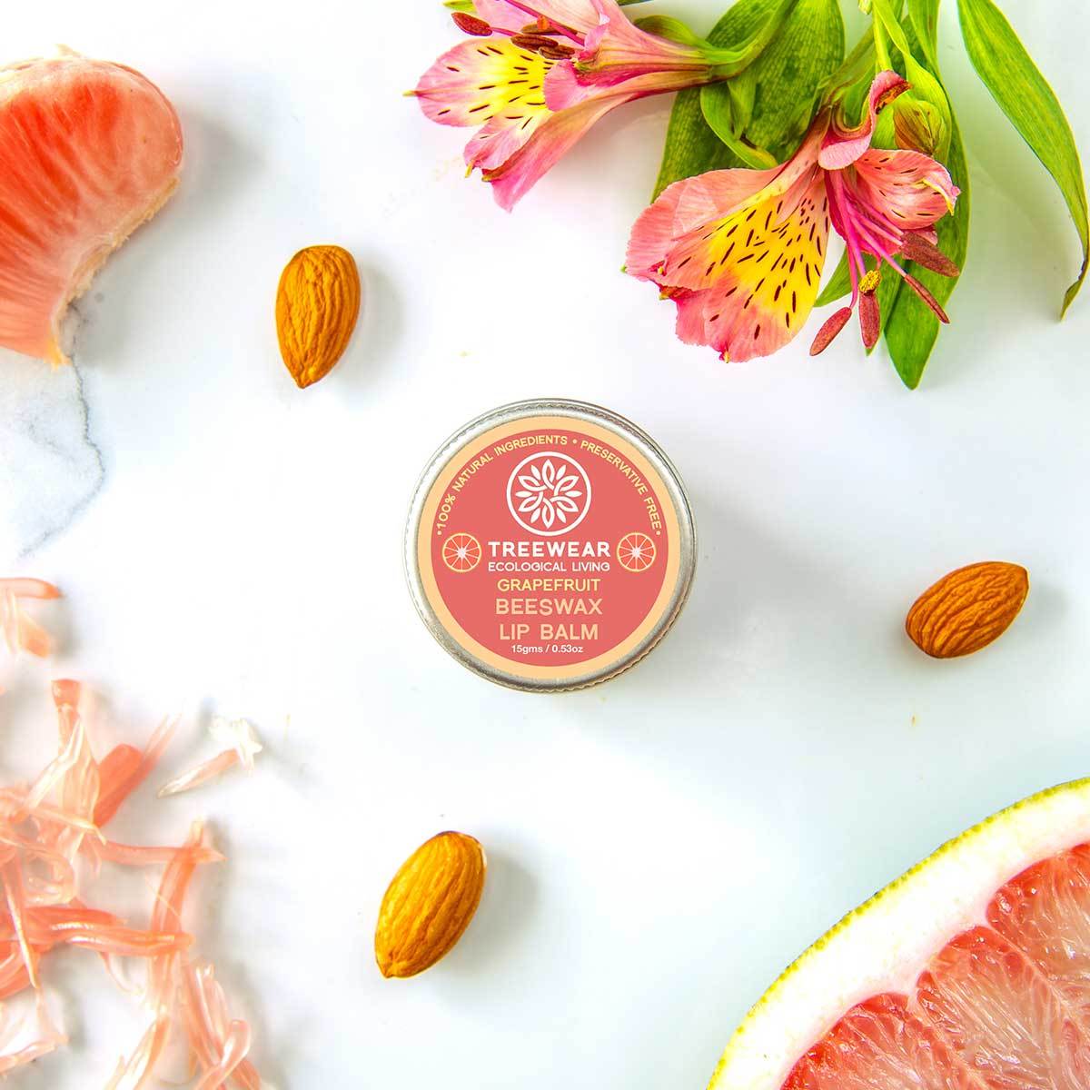 Beeswax Lip Balm - Grapefruit | Verified Sustainable by Brown Living™