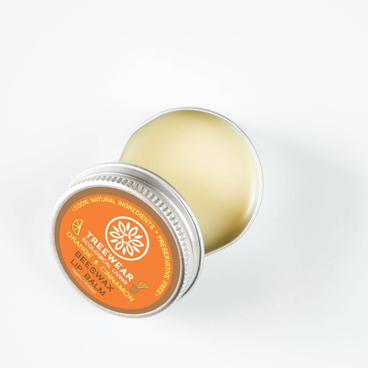 Beeswax Lip Balm - Orange and Cinnamon | Verified Sustainable by Brown Living™