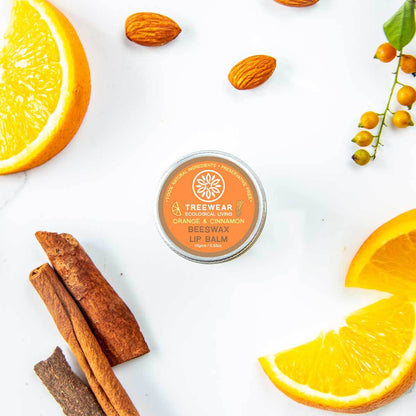 Beeswax Lip Balm - Orange and Cinnamon | Verified Sustainable by Brown Living™