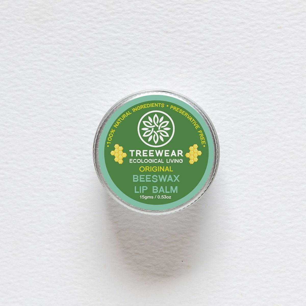 Beeswax Lip Balm - Unscented | Verified Sustainable by Brown Living™