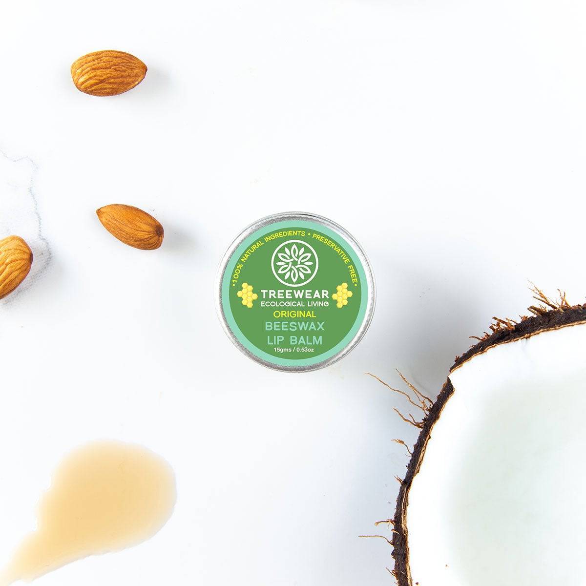 Beeswax Lip Balm - Unscented | Verified Sustainable by Brown Living™