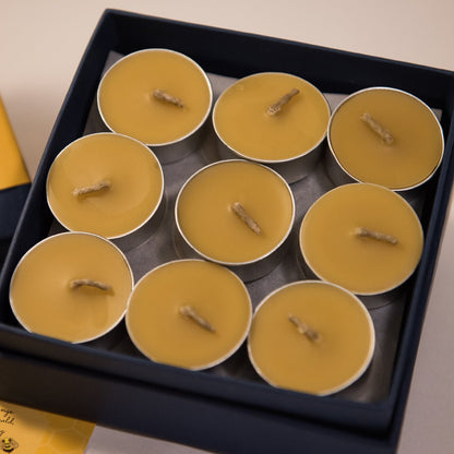 Beeswax Tealight Candles - Pack of 18 | Verified Sustainable by Brown Living™