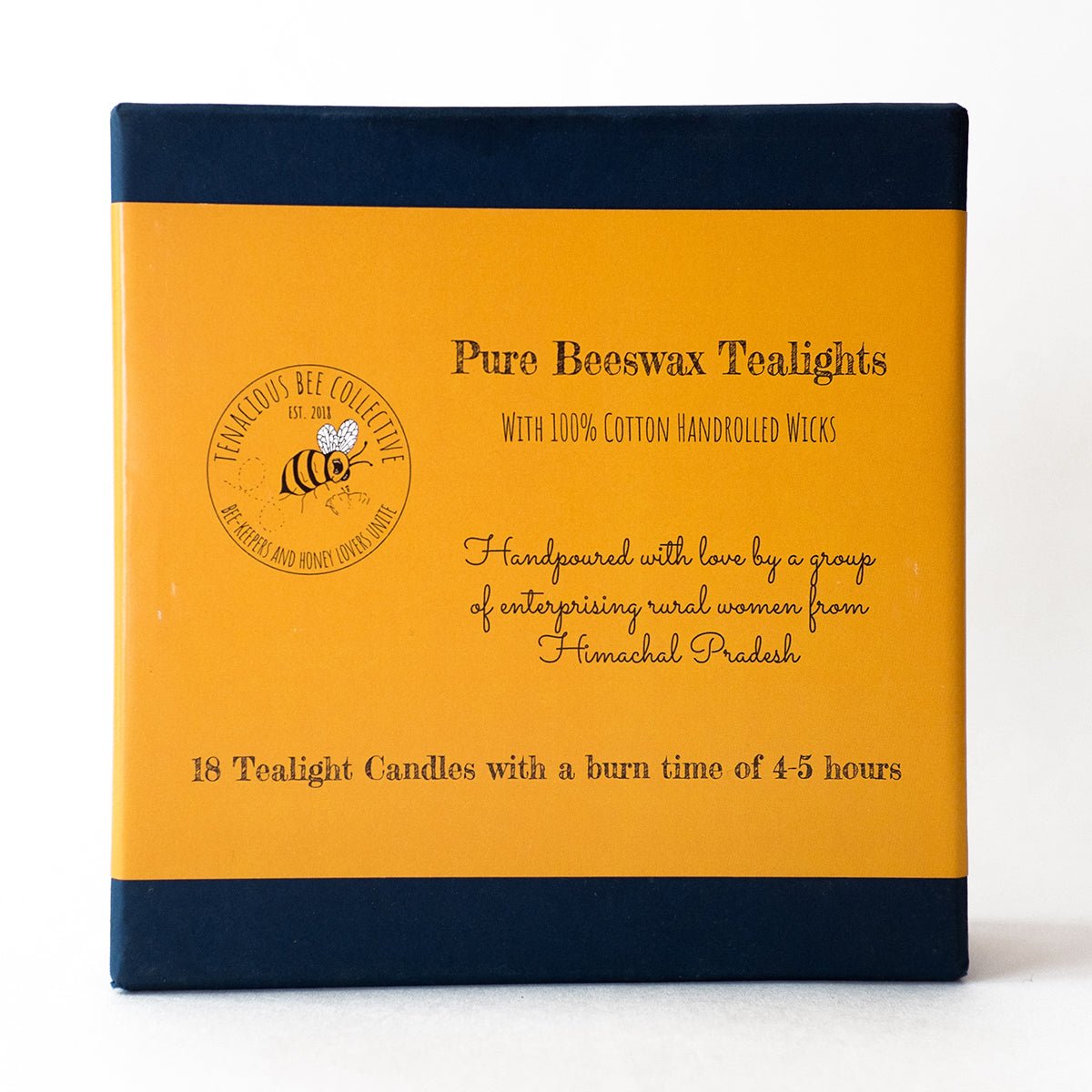 Beeswax Tealight Candles - Pack of 18 | Verified Sustainable by Brown Living™