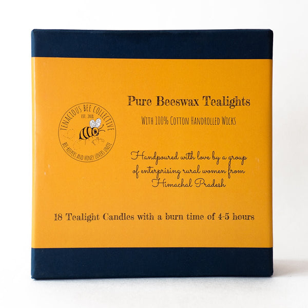 Buy Beeswax Tealight Candles- Pack of 18 | Shop Verified Sustainable Products on Brown Living
