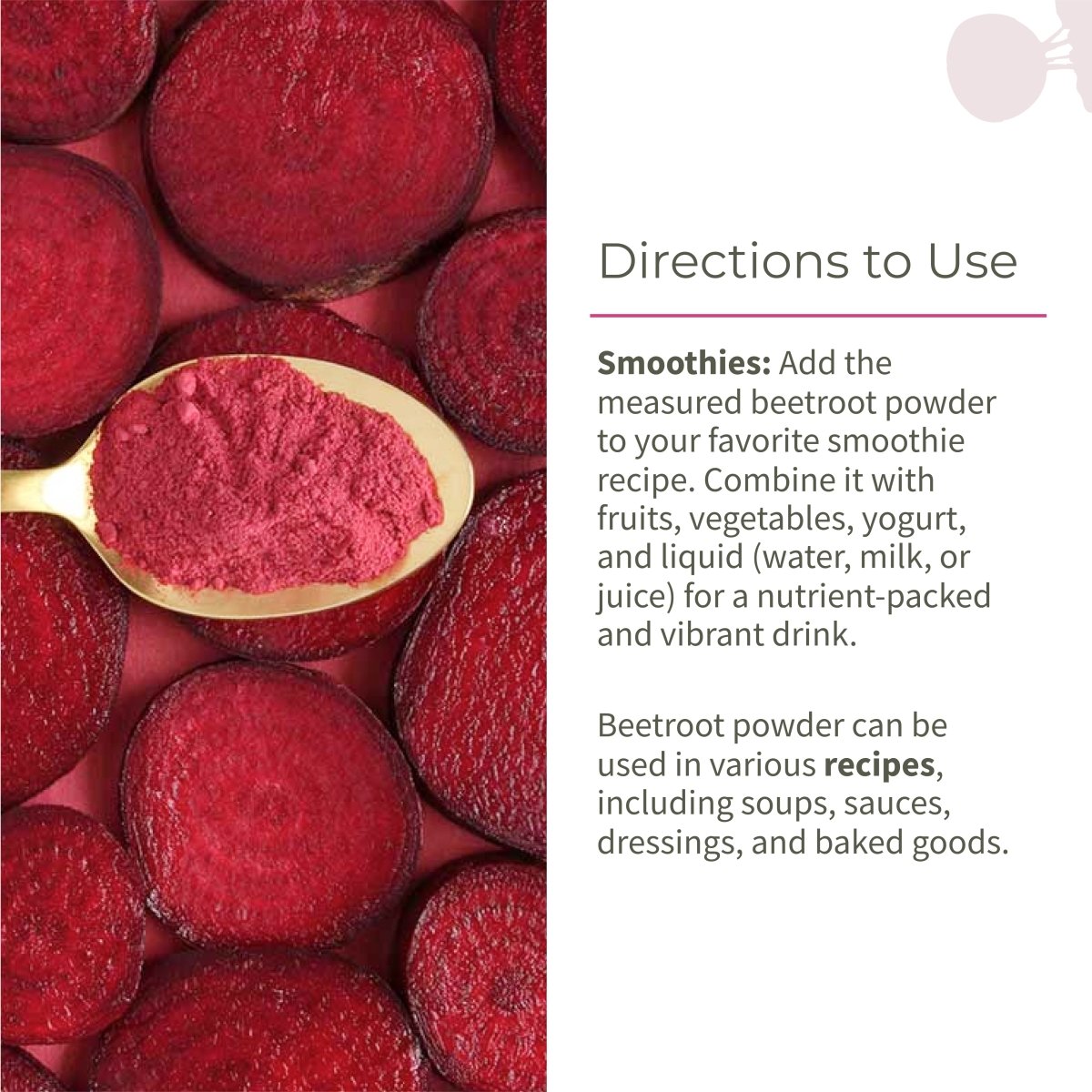 Beetroot Powder | Boosts Metabolism | Good For Skin | 100g | Verified Sustainable by Brown Living™