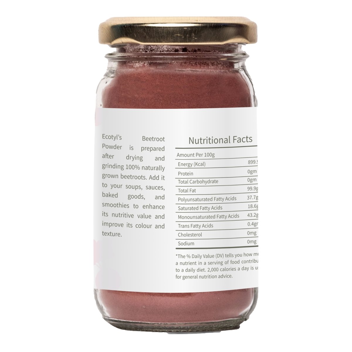 Beetroot Powder | Boosts Metabolism | Good For Skin | 100g | Verified Sustainable by Brown Living™