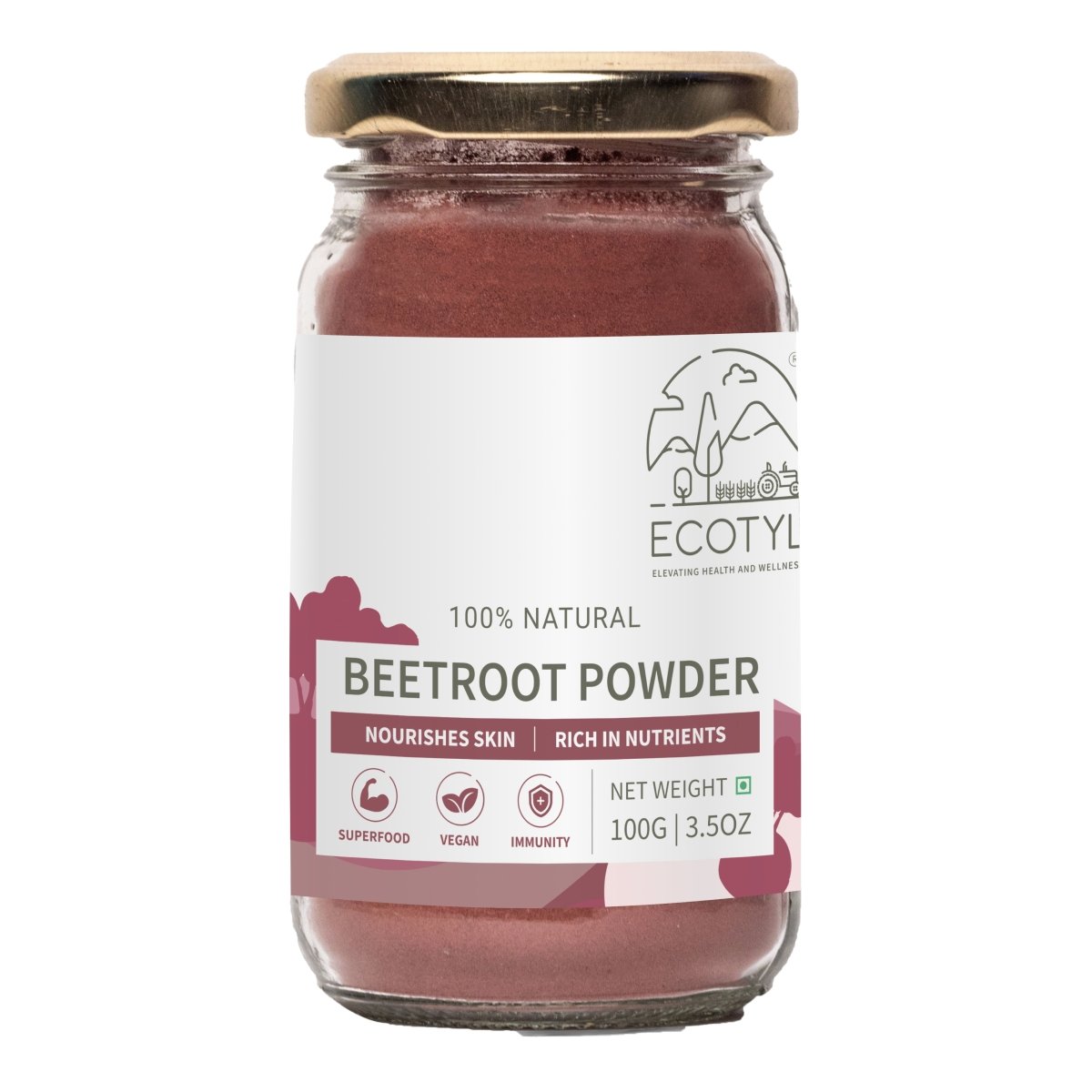 Beetroot Powder | Boosts Metabolism | Good For Skin | 100g | Verified Sustainable by Brown Living™