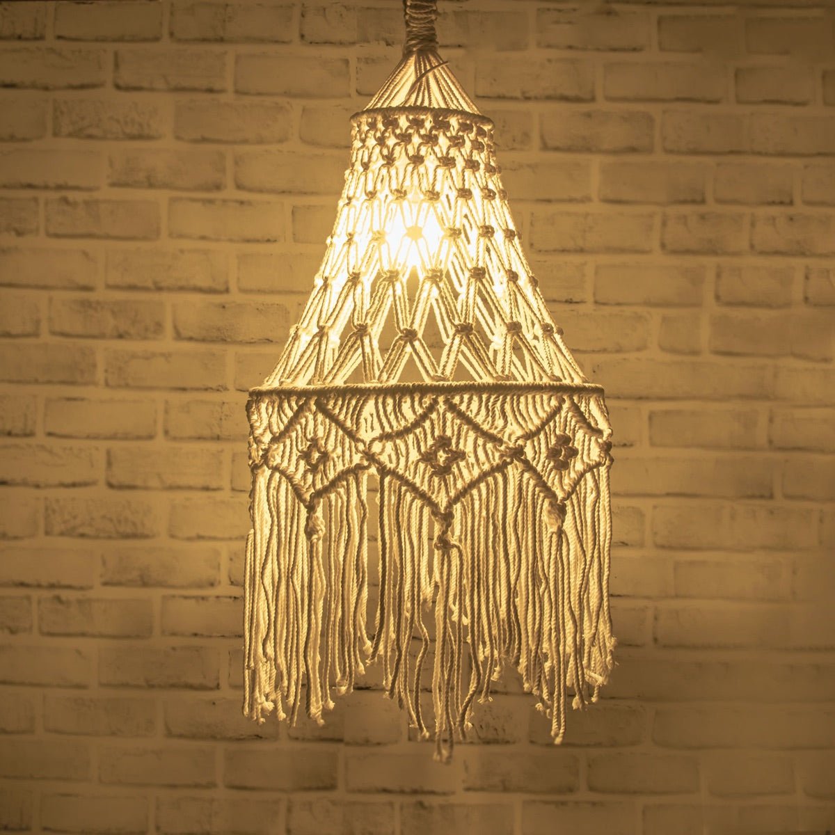 Bella Macrame Lampshade | Verified Sustainable by Brown Living™