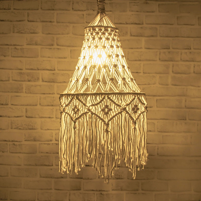 Buy Bella Macrame Lampshade | Shop Verified Sustainable Lamps & Lighting on Brown Living™