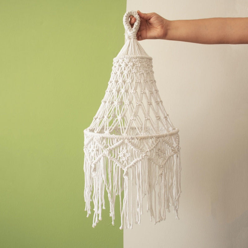 Buy Bella Macrame Lampshade | Shop Verified Sustainable Lamps & Lighting on Brown Living™