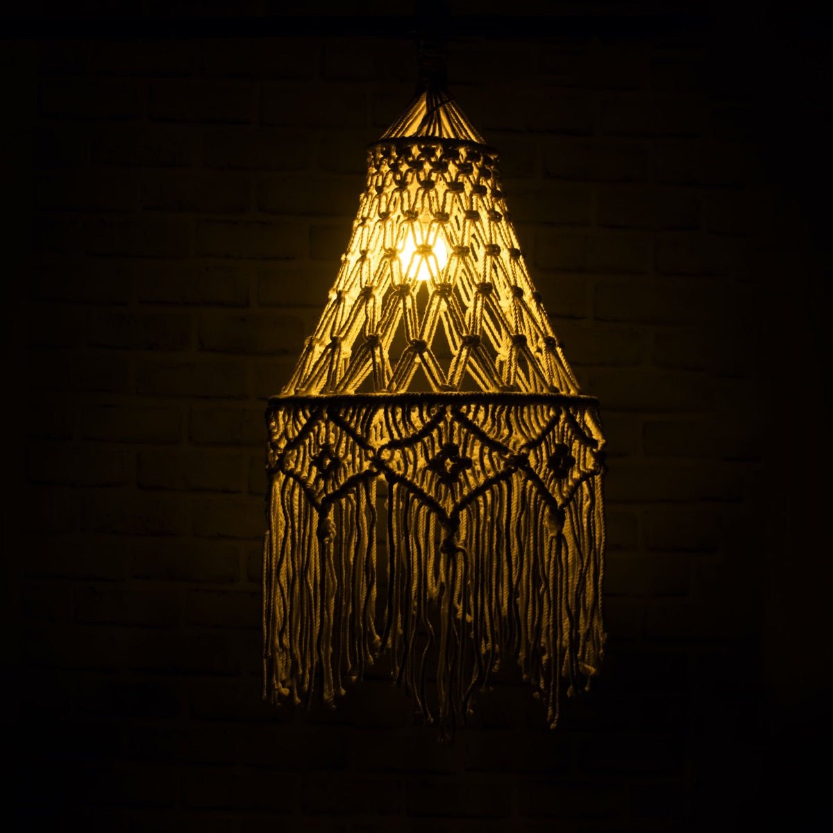 Bella Macrame Lampshade | Verified Sustainable by Brown Living™