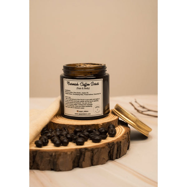 Buy Bermiok Nourishing Coffee Scrub- 100g | Shop Verified Sustainable Products on Brown Living