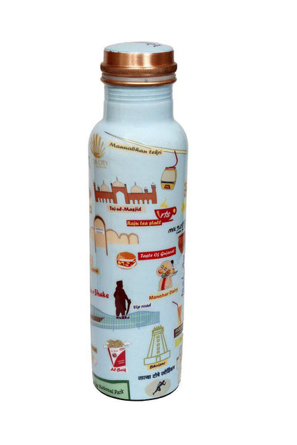 Best Of Bhopal Copper Bottle - 1 ltr | Verified Sustainable by Brown Living™