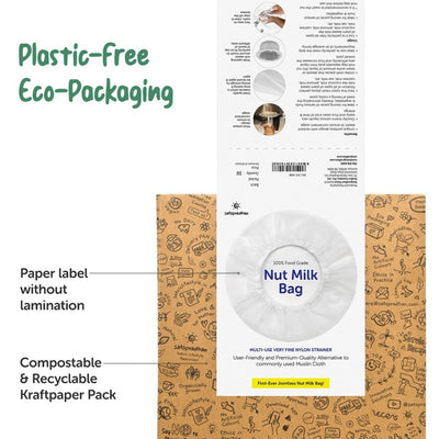 Best Quality Food Grade Strainer Bag | Nut Milk Bag – Kitchen Tools on Brown Living™. SKU: 2HK - NMB. Img 5.