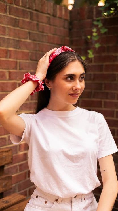 Betty Soft Knot Headband & Scrunchie set | Verified Sustainable by Brown Living™