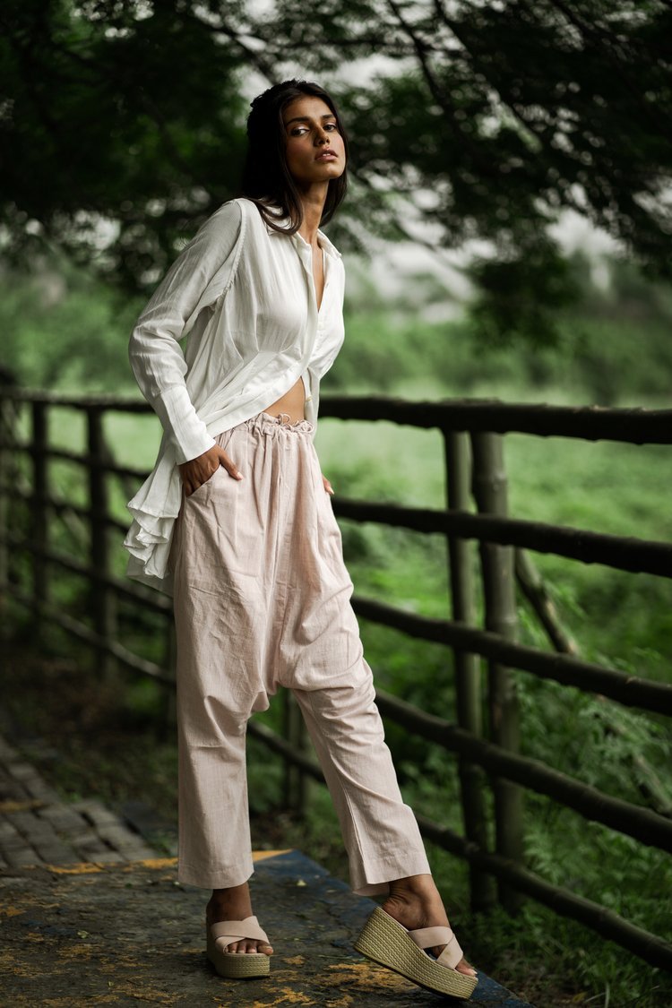 Buy Bhadra Pants - Pink | Shop Verified Sustainable Womens Pants on Brown Living™