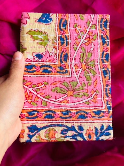 Buy Bhagiya - Upcycled Fabric Journal-Hard-bound | Shop Verified Sustainable Notebooks & Notepads on Brown Living™