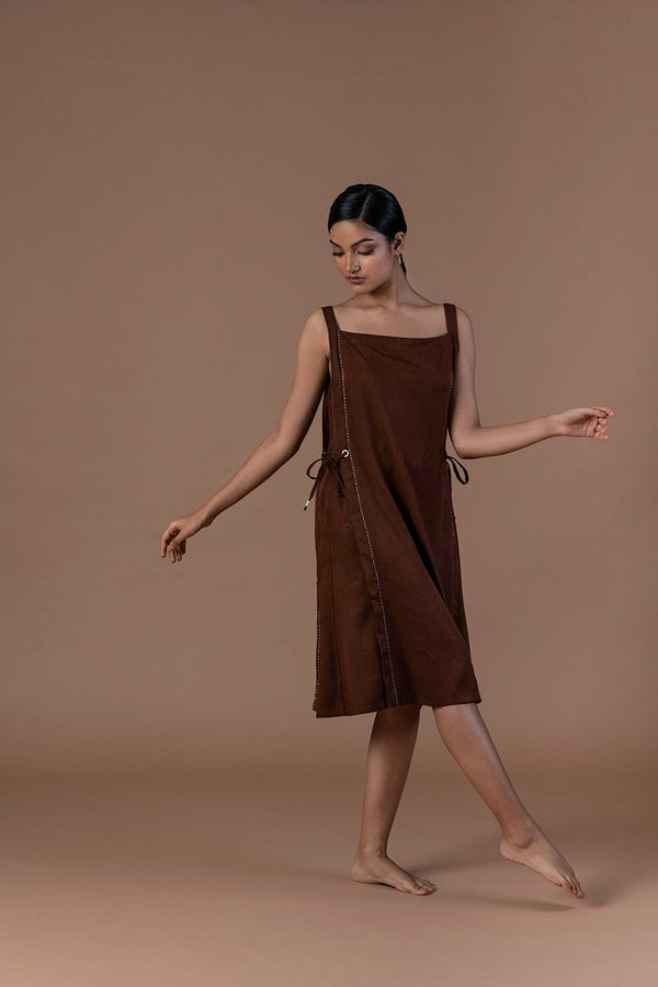 Buy Bhuri Viscose Straight Dress | Shop Verified Sustainable Products on Brown Living