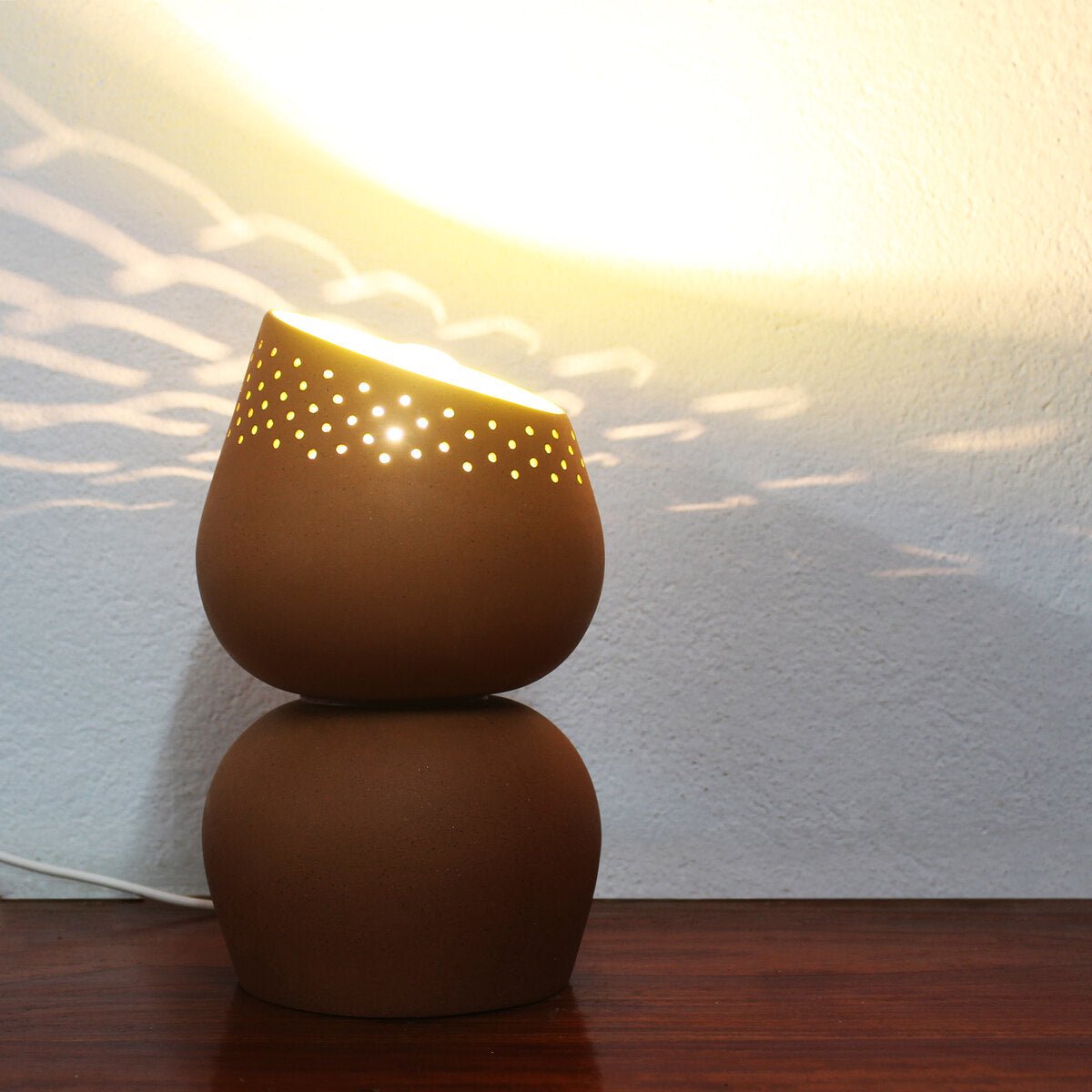 Big Bud Terracotta Modern Table Light | Verified Sustainable by Brown Living™