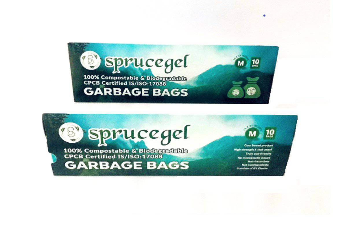 Biodegradable and Compostable Garbage Bags | Pack of 20 | Verified Sustainable by Brown Living™