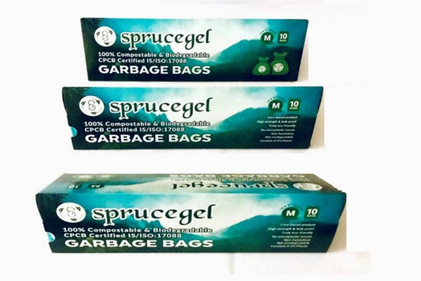 Buy Biodegradable and Compostable Garbage Bags | Pack of 30 | Shop Verified Sustainable Cleaning Supplies on Brown Living™