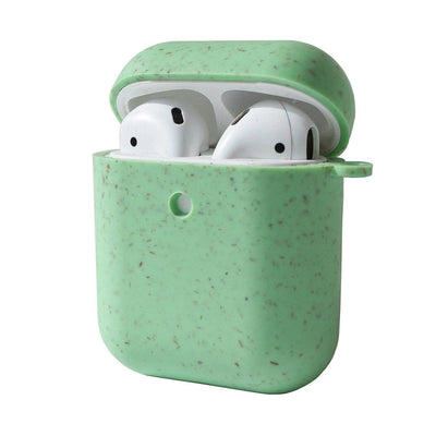 Biodegradable Eco - Friendly Wheat Straw AirPods Cover - Mint Green – Tech Accessories on Brown Living™. SKU: 177 - 13657 - APP - 004. Img 4.