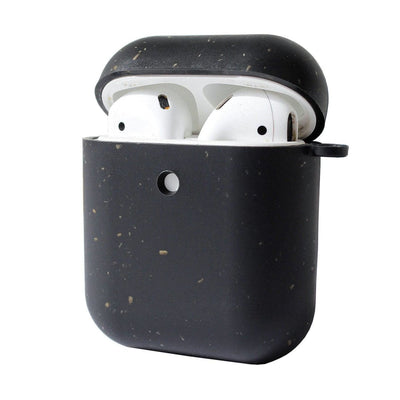Biodegradable Eco - Friendly Wheat Straw AirPods Cover - Seal Gray – Tech Accessories on Brown Living™. SKU: 177 - 13651 - APP - 001. Img 4.