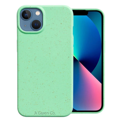 Biodegradable Eco - Friendly Wheat Straw Phone Case / Mobile Cover - Mint Green – Tech Accessories on Brown Living™. SKU: 177 - 12033 - AGC - HK - 13 - 004. Img 7.