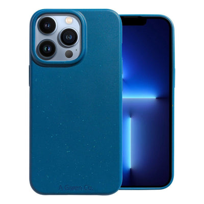 Biodegradable Eco - Friendly Wheat Straw Phone Case / Mobile Cover - Pacific Blue – Tech Accessories on Brown Living™. SKU: 177 - 13090 - AGC - HK - 13 - 008. Img 1.