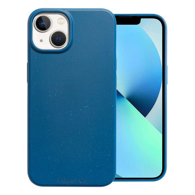 Biodegradable Eco - Friendly Wheat Straw Phone Case / Mobile Cover - Pacific Blue – Tech Accessories on Brown Living™. SKU: 177 - 13090 - AGC - HK - 13 - 008. Img 2.