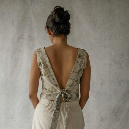 Bits Of Green | Tie - Back Top | Verified Sustainable by Brown Living™