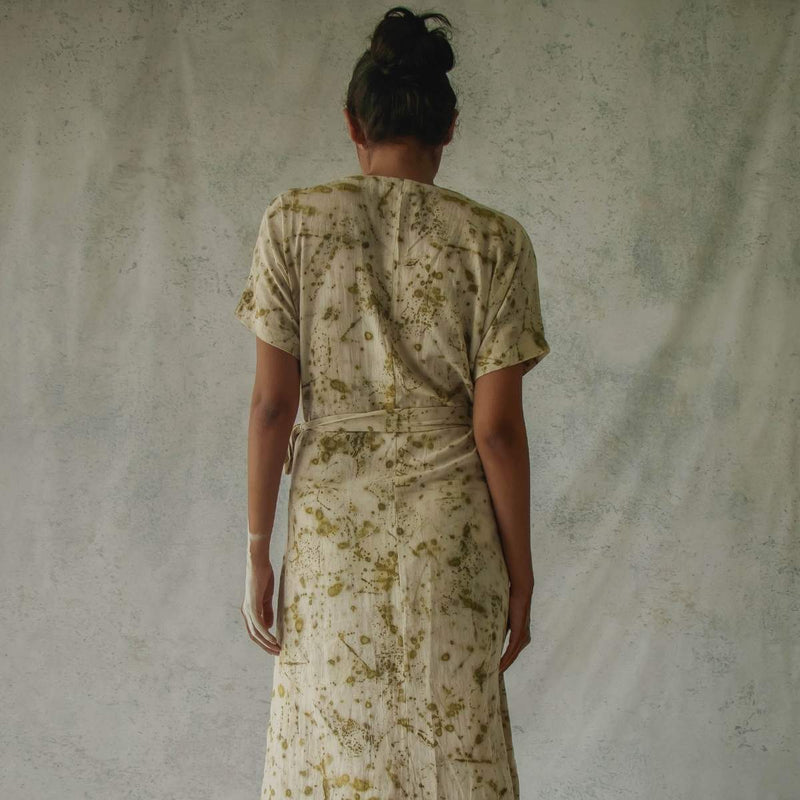 Buy Bits Of Green | Wrap Dress | Shop Verified Sustainable Womens dress on Brown Living™