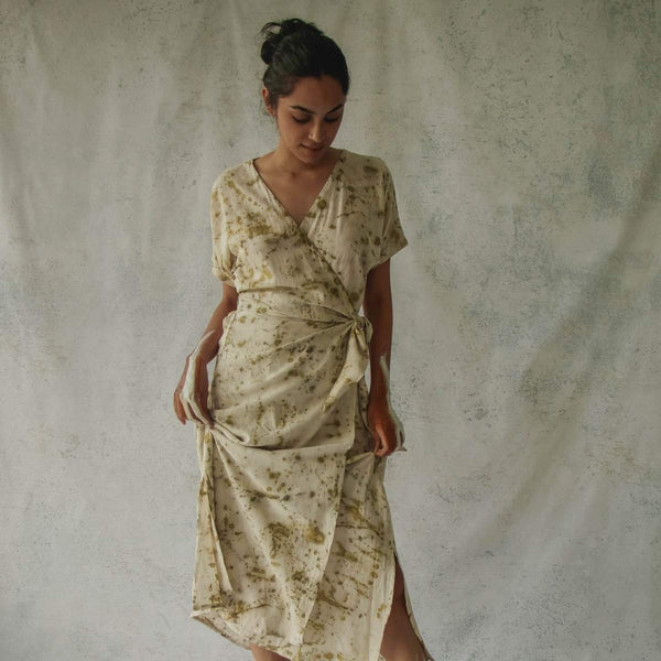 Buy Bits Of Green | Wrap Dress | Shop Verified Sustainable Products on Brown Living