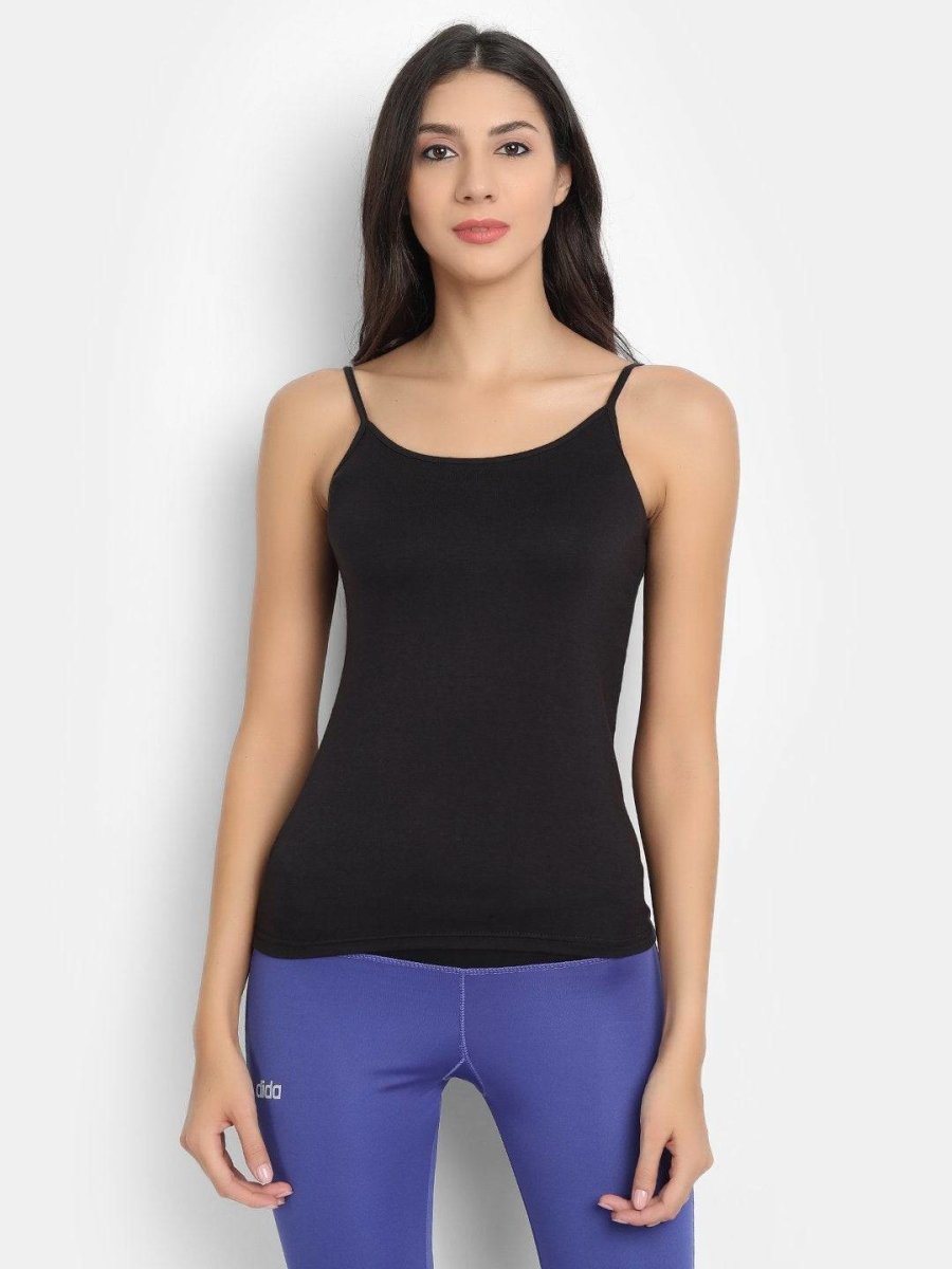 Bamboo Fabric Black Camisole - Pack of 2 | Verified Sustainable by Brown Living™