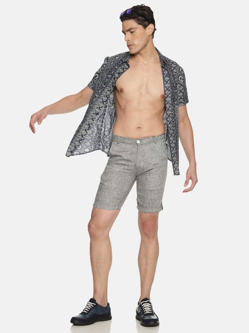 Buy Black Colour Slim Fit Hemp Shorts | Shop Verified Sustainable Products on Brown Living