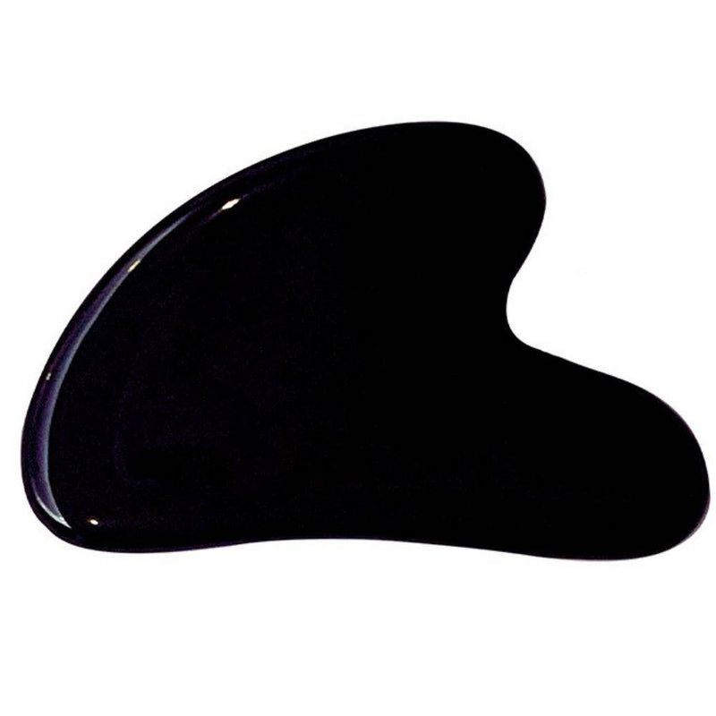 Buy Black Obsidian Face Gua Sha |FREE Gold Elixir Oil For Men & Women | Shop Verified Sustainable Massager on Brown Living™
