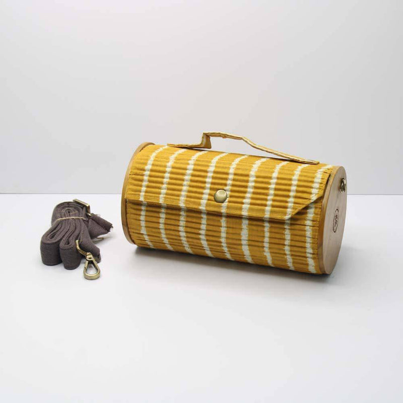 Black Pumpkin Round Clutch - Changeable Sleeve Set | Verified Sustainable by Brown Living™